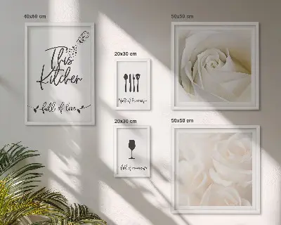 Gallery wall art stylish botanical kitchen decor