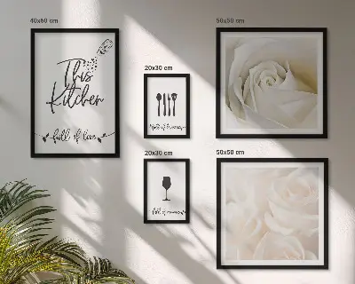 Gallery wall art stylish botanical kitchen decor