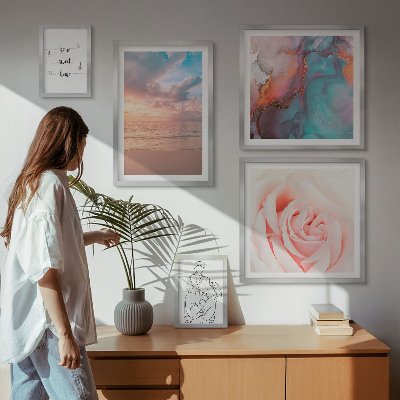 Framed photo set Romantic seascapes