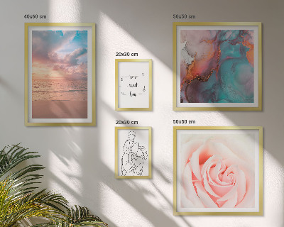 Framed photo set Romantic seascapes