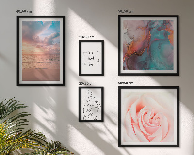 Framed photo set Romantic seascapes