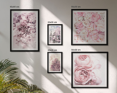 Set of 5 wall art pieces Vintage floral arrangements
