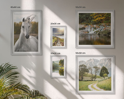 Framed photo set Landscapes Landscapes Horse