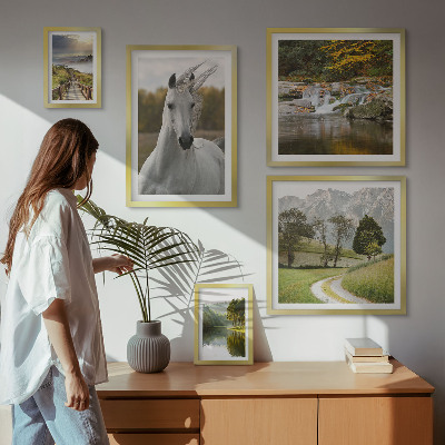 Framed photo set Landscapes Landscapes Horse