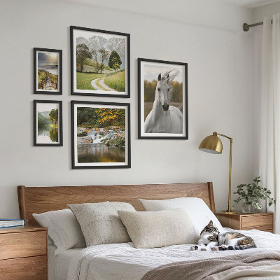 Framed photo set Landscapes Landscapes Horse