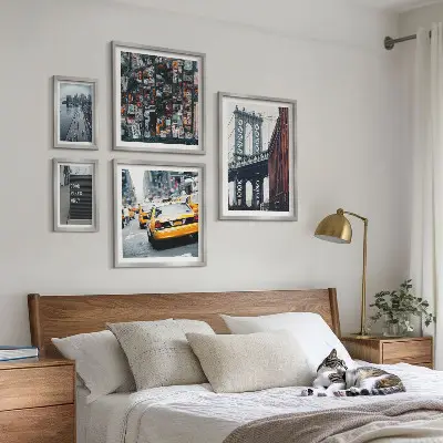 Charming New York wall art set set of 5 pieces