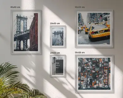 Charming New York wall art set set of 5 pieces