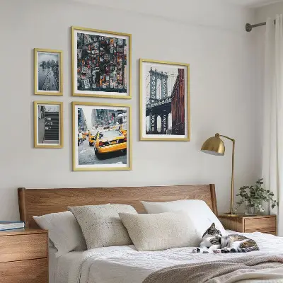 Charming New York wall art set set of 5 pieces