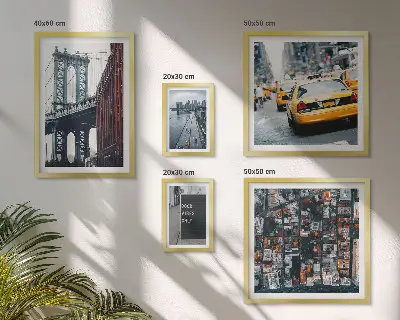 Charming New York wall art set set of 5 pieces