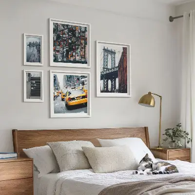 Charming New York wall art set set of 5 pieces