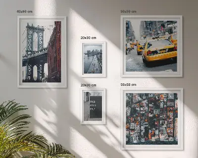 Charming New York wall art set set of 5 pieces