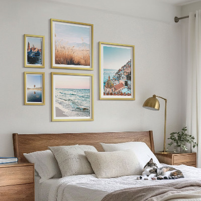 Set of 5 wall art pieces Charming seaside views