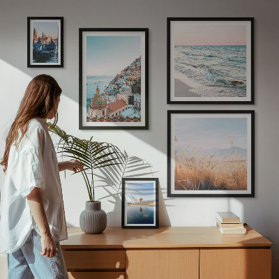 Set of 5 wall art pieces Charming seaside views