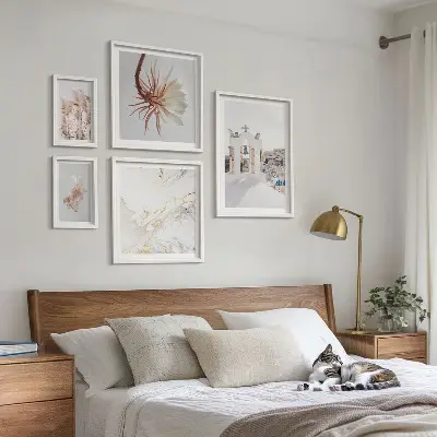 Framed photo set stylish architecture and nature views