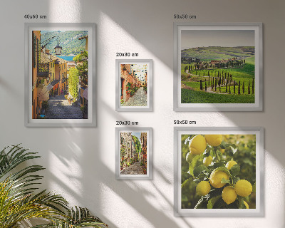 Gallery wall Charming streets of Italy landscapes