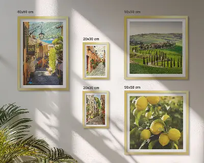 Charming streets of Italy landscapes gallery wall art set