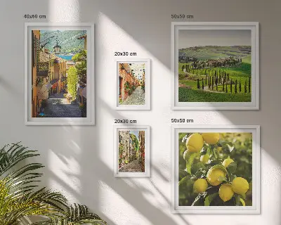 Charming streets of Italy landscapes gallery wall art set