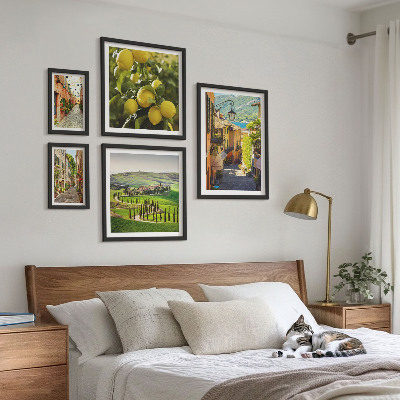 Gallery wall Charming streets of Italy landscapes