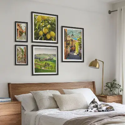 Charming streets of Italy landscapes gallery wall art set