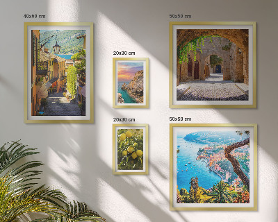 Framed photo set Charming seaside views