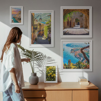 Framed photo set Charming seaside views