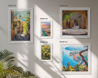 Framed photo set Charming seaside views