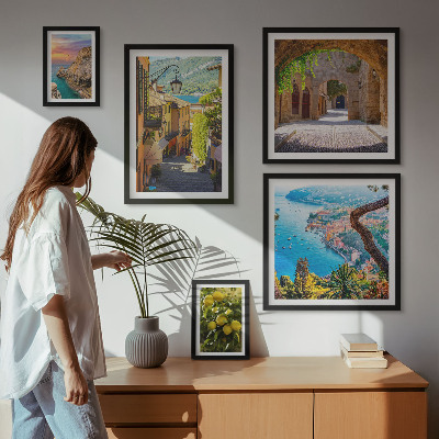 Framed photo set Charming seaside views
