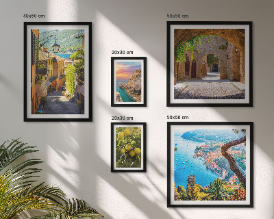 Framed photo set Charming seaside views