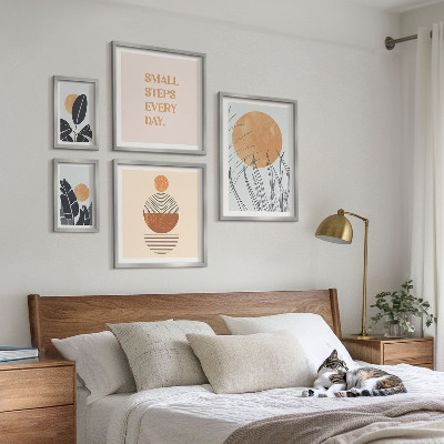 Gallery wall Stylish plant graphics slogans
