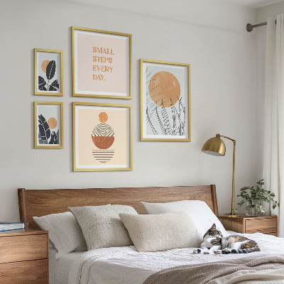 Gallery wall Stylish plant graphics slogans