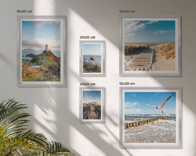Gallery wall Seaside lighthouses and beaches