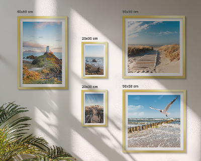 Gallery wall Seaside lighthouses and beaches