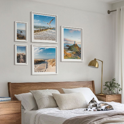 Gallery wall Seaside lighthouses and beaches
