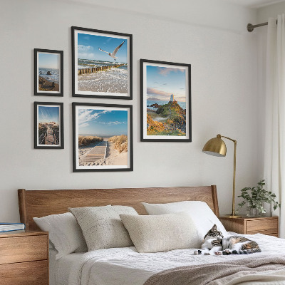 Gallery wall Seaside lighthouses and beaches