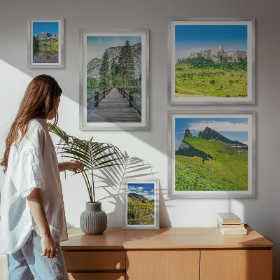 Gallery wall Mountain landscapes waterfalls