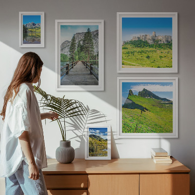Gallery wall Mountain landscapes waterfalls