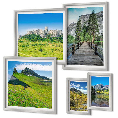 Gallery wall Mountain landscapes waterfalls