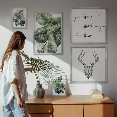 5-Piece Plant and Nature Wall Art Set botanical greenery home decor