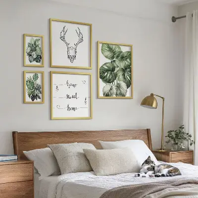 5-Piece Plant and Nature Wall Art Set botanical greenery home decor