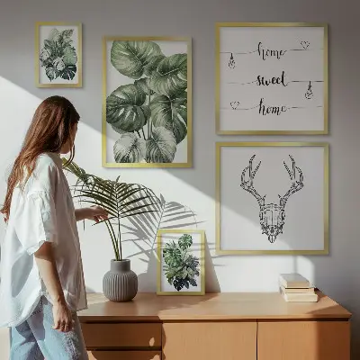 5-Piece Plant and Nature Wall Art Set botanical greenery home decor