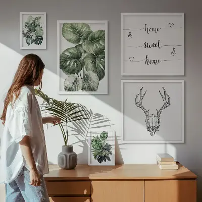 5-Piece Plant and Nature Wall Art Set botanical greenery home decor