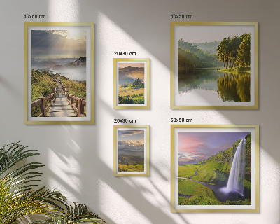 Gallery wall Landscapes waterfalls mountains