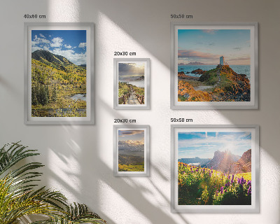 Framed photo set Mountain landscapes nature