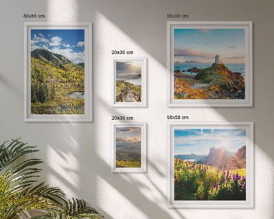 Framed photo set Mountain landscapes nature