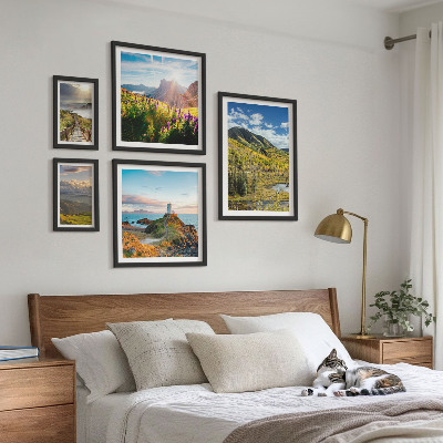Framed photo set Mountain landscapes nature