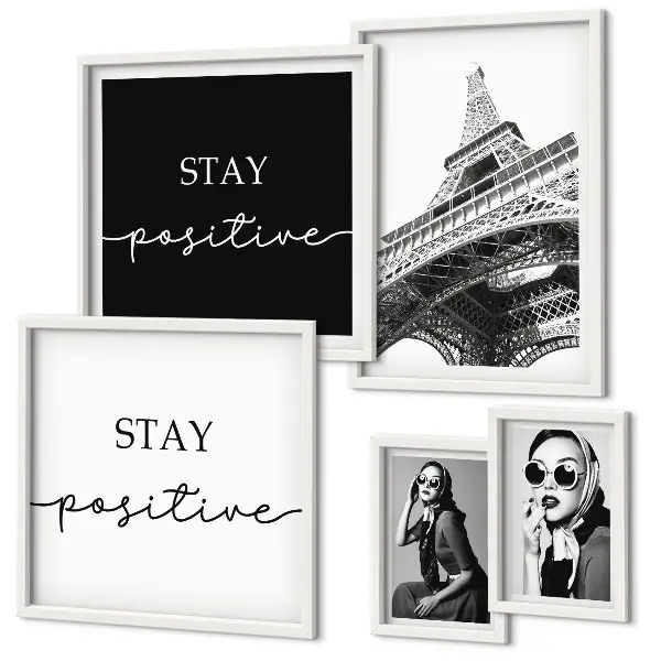 Paris fashion wall art set of 5 stylish graphics