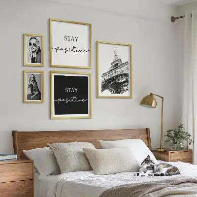 Paris fashion wall art set of 5 stylish graphics