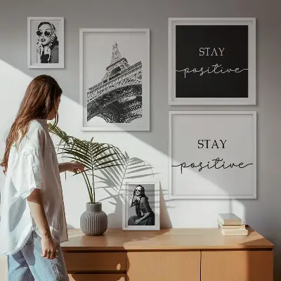 Paris fashion wall art set of 5 stylish graphics