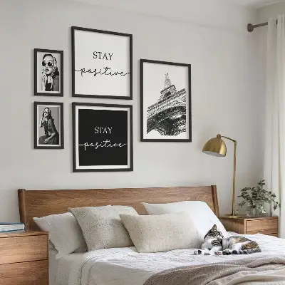 Paris fashion wall art set of 5 stylish graphics