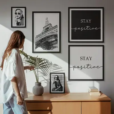 Paris fashion wall art set of 5 stylish graphics